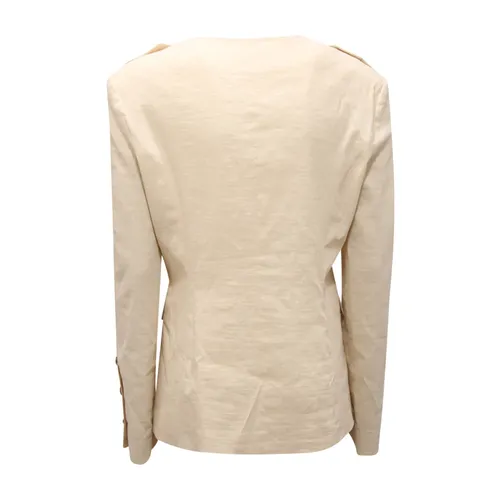Linen Blend Jacket - Pinko - Modalova