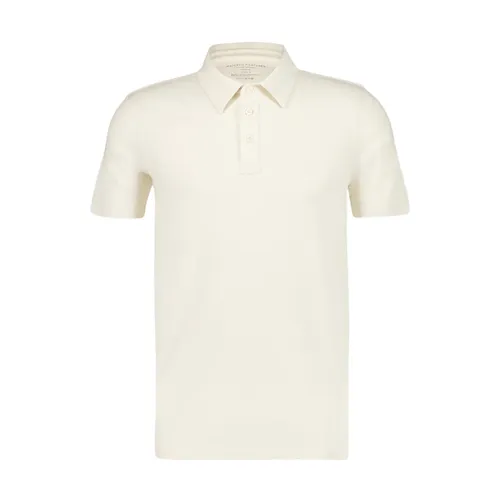 Ecru Short-Sleeve Polo Shirt - Majestic Filatures - Modalova