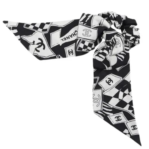 Pre-owned Coco Mark Silk Scrunchie - Chanel Vintage - Modalova