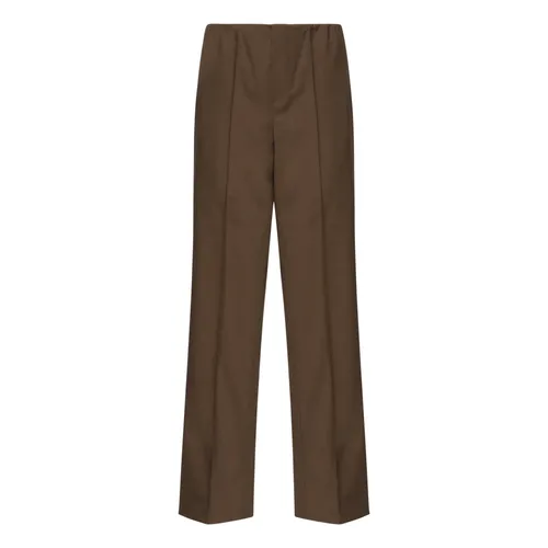 Brown Baggy Trousers - Nineminutes - Modalova