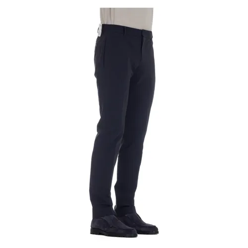 Blue Tailored Trousers Zip Closure - PT Torino - Modalova