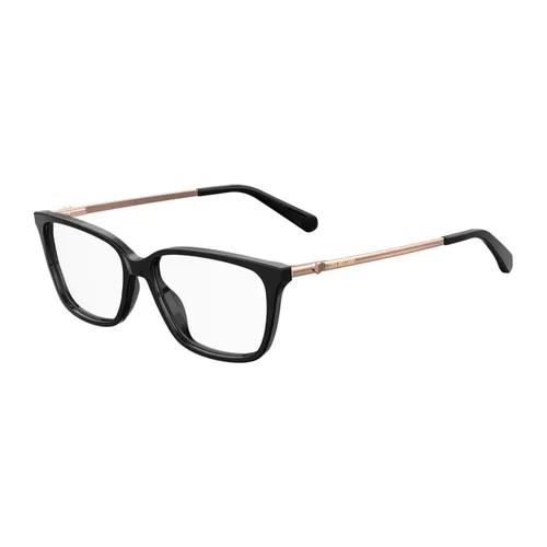 Black Acetate Glasses - Love Moschino - Modalova