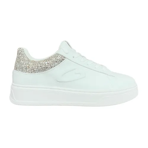 White Low Top Sneakers - Alberto Guardiani - Modalova