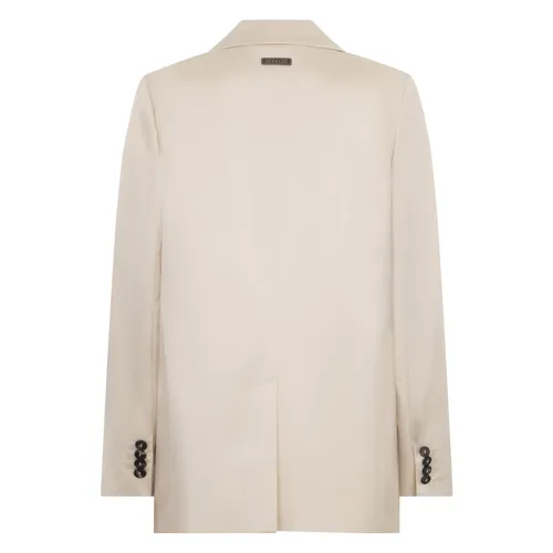 Viscose Blend Double-Breasted Blazer - Peserico - Modalova