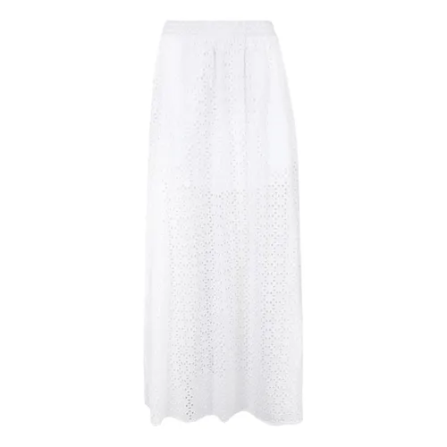 Cotton Casual Trousers - Nude - Modalova