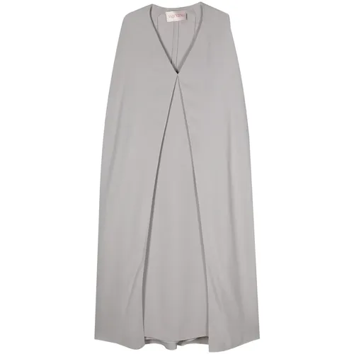 Asymmetric Silk Cape Dress - Valentino - Modalova