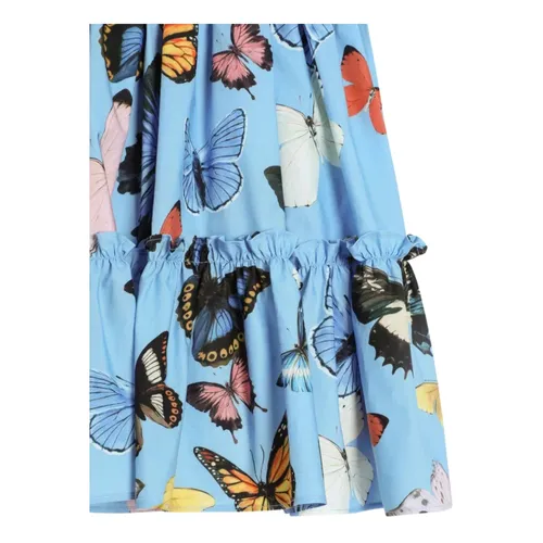 Butterfly-print Poplin Skirt - Dolce & Gabbana - Modalova