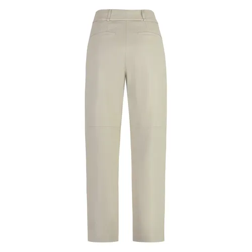 Lamb Leather Pants with Belt - Yves Salomon - Modalova