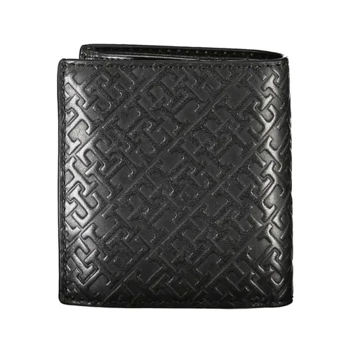 Elegant Black Leather Wallet - Tommy Hilfiger - Modalova