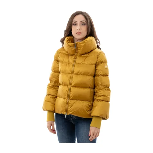Detachable knit cuffs down jacket - add - Modalova
