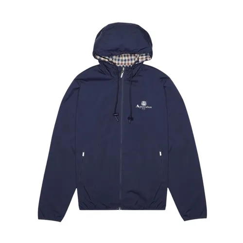 Blue Reversible Hooded Jacket - Aquascutum - Modalova