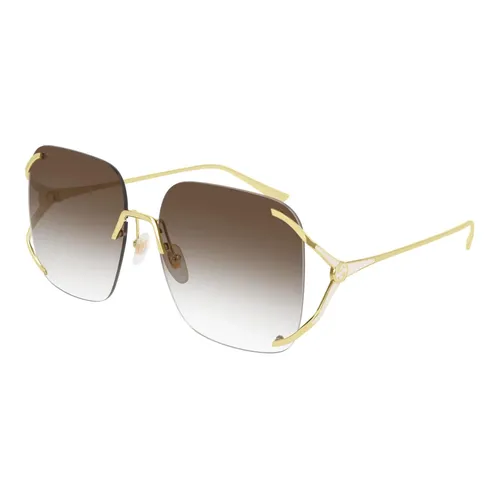 Square Metal Sunglasses - Gucci - Modalova