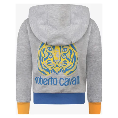 Tiger Zip Up Top - Roberto Cavalli - Modalova