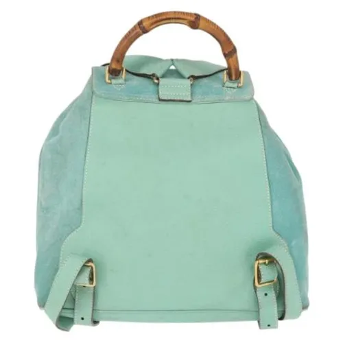 Pre-owned Suede Backpack - Gucci Vintage - Modalova