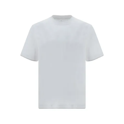 Elegant Double Layer T-Shirt - Brunello Cucinelli - Modalova