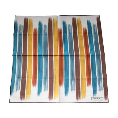 Foulard in Cotone a Righe - Dolce & Gabbana - Modalova
