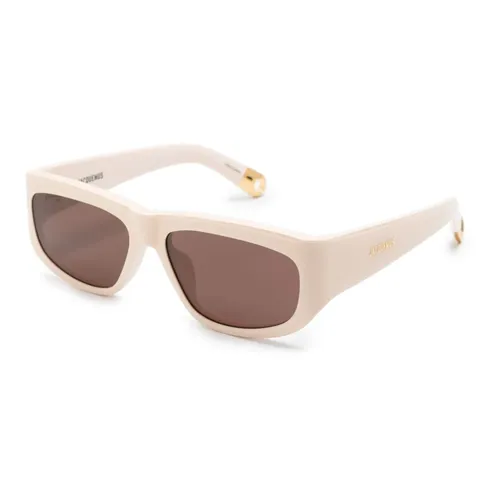 Beige Rectangle Frame Sunglasses - Jacquemus - Modalova