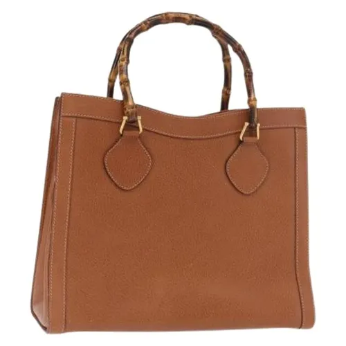 Pre-owned Leather Handbag - Gucci Vintage - Modalova