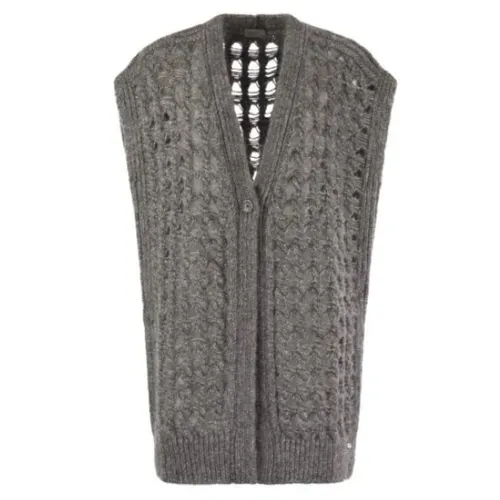 Long Sleeveless Cardigan - Herno - Modalova