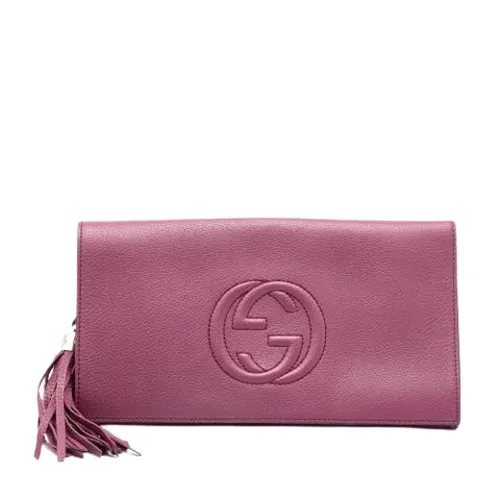 Pre-owned Leather Clutch - Gucci Vintage - Modalova