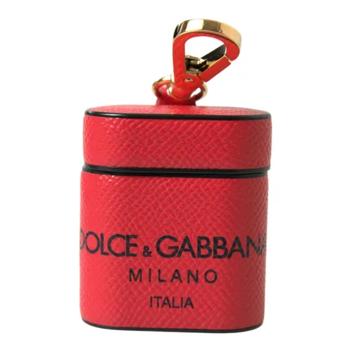 Leather AirPods Case with Strap - Dolce & Gabbana - Modalova