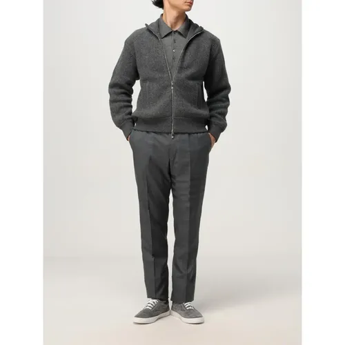 Textured Full Zip Jacket - Thom Browne - Modalova