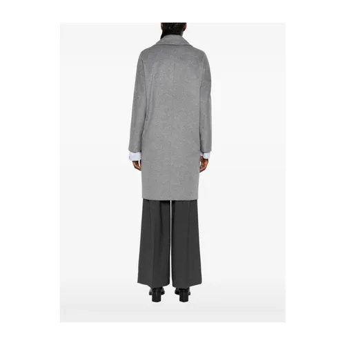 Elegant Grey Double-Breasted Coat - Max Mara - Modalova