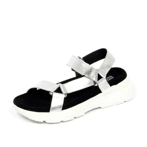 Silver Leather Sandal - Hogan - Modalova