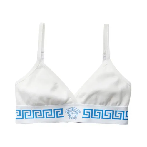Cotton-Jersey Triangle Bralette - Versace - Modalova