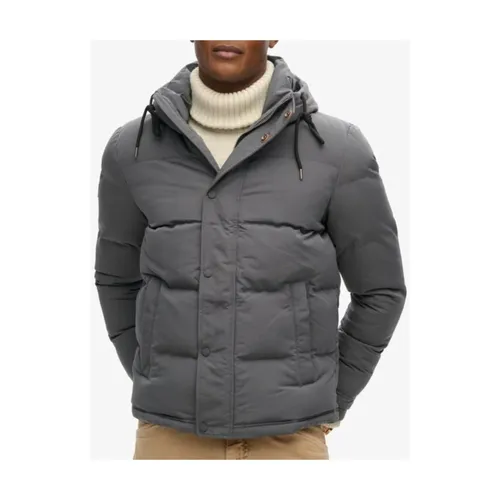 Grey Hooded Zip Jacket for Men - Superdry - Modalova