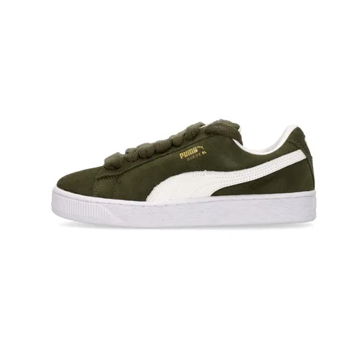 Suede Low Shoe Dark Olive/White - Puma - Modalova