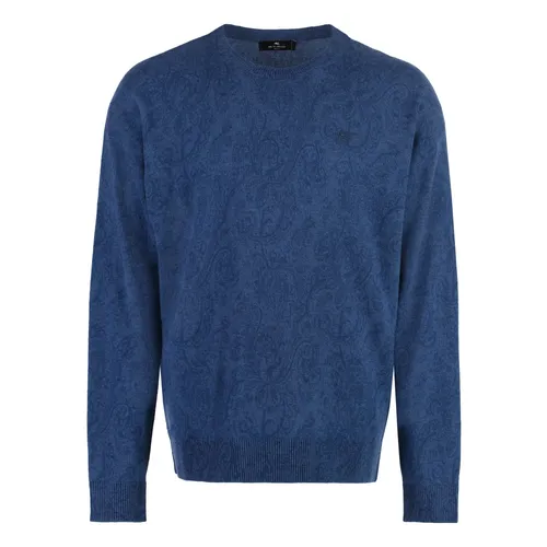 Wool Sweater with Paisley Motif - Etro - Modalova
