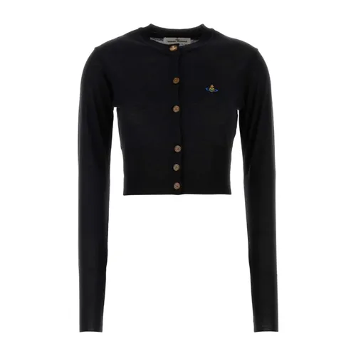Black Wool Cardigan - Vivienne Westwood - Modalova