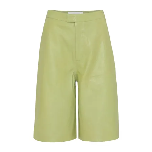 Leather Bermuda Shorts - Remain Birger Christensen - Modalova
