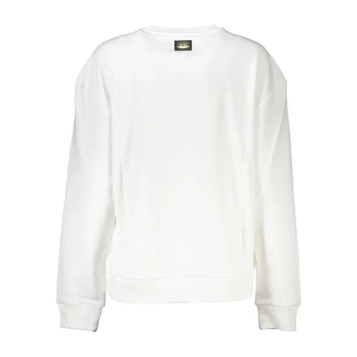 White Cotton Sweater with Logo Detail - Cavalli Class - Modalova