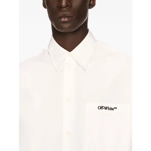 White Button-Up Shirt - Off White - Modalova