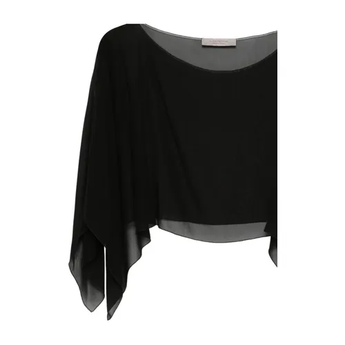 Sheer Finish Round-Neck Blouse - D.Exterior - Modalova