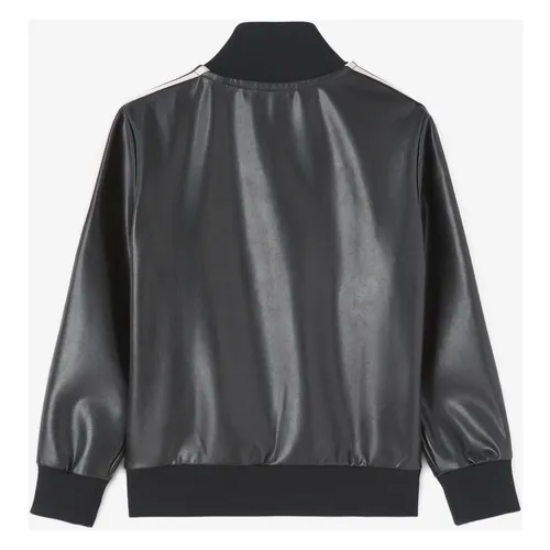 Black Coated Track Jacket with Side Stripe - Palm Angels - Modalova