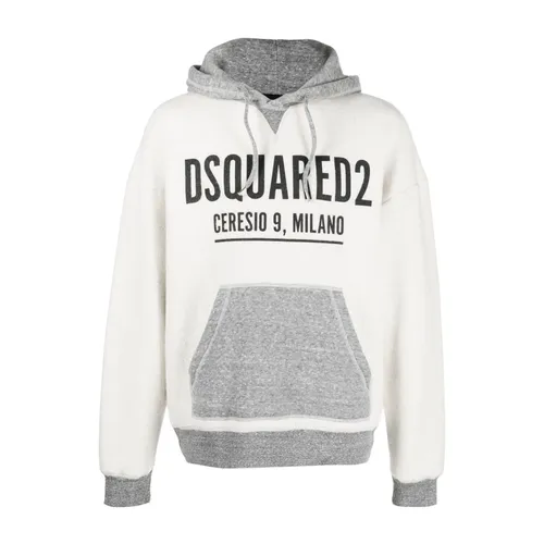 Grey Mike Hoodie Sweater - Dsquared2 - Modalova