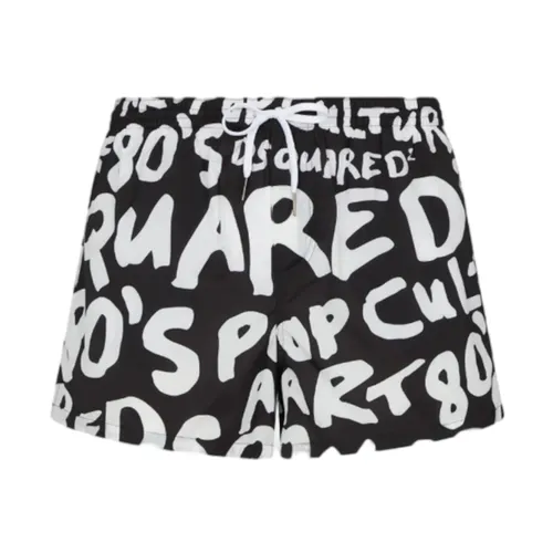 Side Logo Midi Swim Boxer - Dsquared2 - Modalova