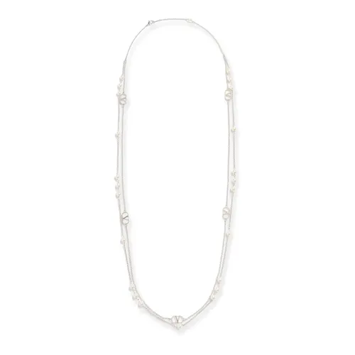 Silver Necklace with Vlogo Detail - Valentino Garavani - Modalova