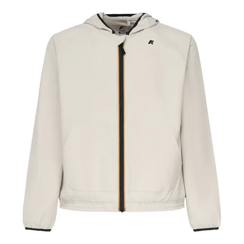 Beige Zip Jackets with Kangaroo Pocket - K-Way - Modalova