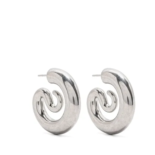 Engraved Spiral Clasp Earrings - Panconesi - Modalova