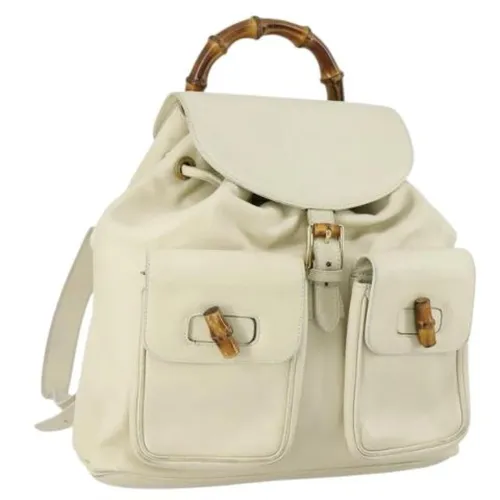 Pre-owned Leather Backpack - Gucci Vintage - Modalova