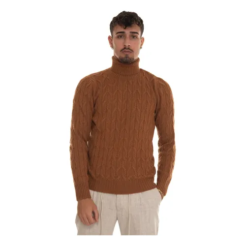 Cable Knit Turtleneck Pullover Italy Wool - Gran Sasso - Modalova