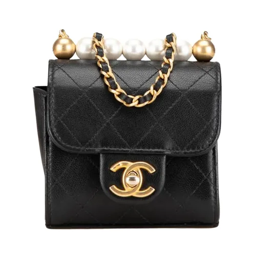 Mini Pochette Chic con Perle su Catena in Capretto Pre-owned - Chanel Vintage - Modalova