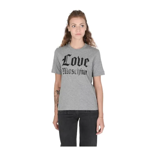 Gothic Logo Tee Short Sleeve - Love Moschino - Modalova