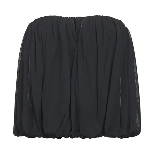 Black Sweetheart Neckline Top with Side Snap Buttons - Isabel Marant - Modalova
