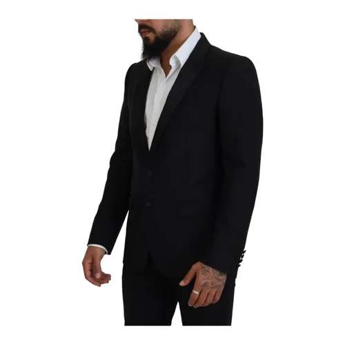 Black Two-Button Martini Blazer - Dolce & Gabbana - Modalova