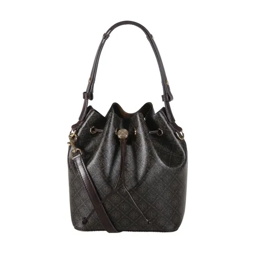 T Monogram Coated Canvas Bucket Bag - Tory Burch - Modalova